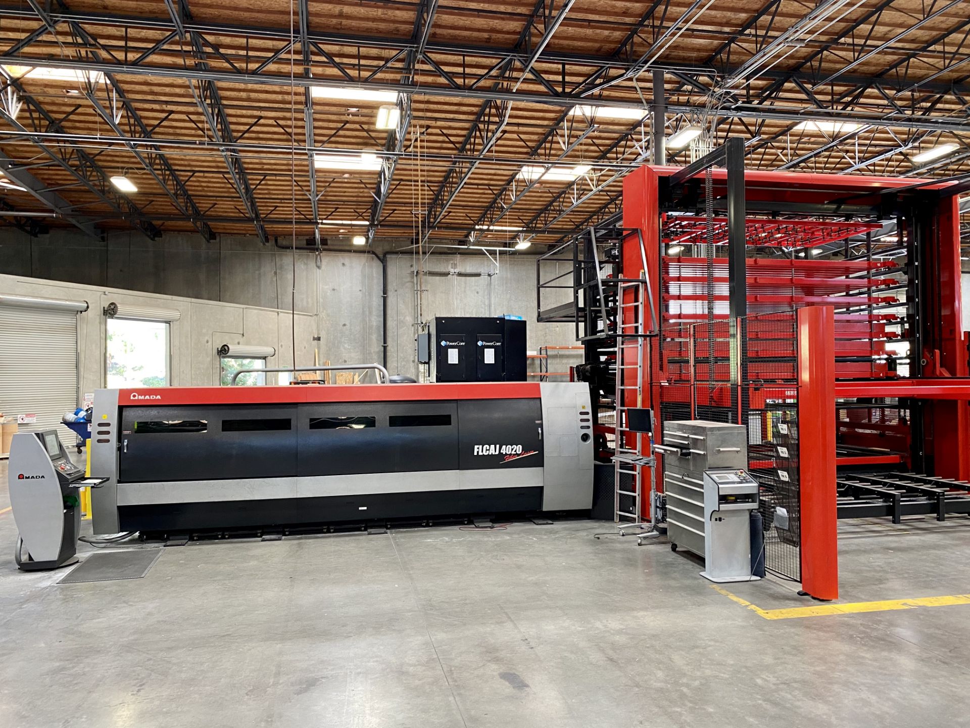 2014 AMADA FLCAJ 4020 FIBER LASER FABRICATION CELL, AMADA AJ4000 4.2 KW GEN 2 FIBER LASER, AMNC-F - Image 6 of 51