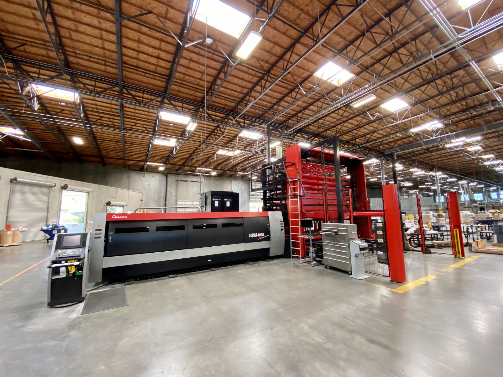 2014 AMADA FLCAJ 4020 FIBER LASER FABRICATION CELL, AMADA AJ4000 4.2 KW GEN 2 FIBER LASER, AMNC-F - Image 3 of 51