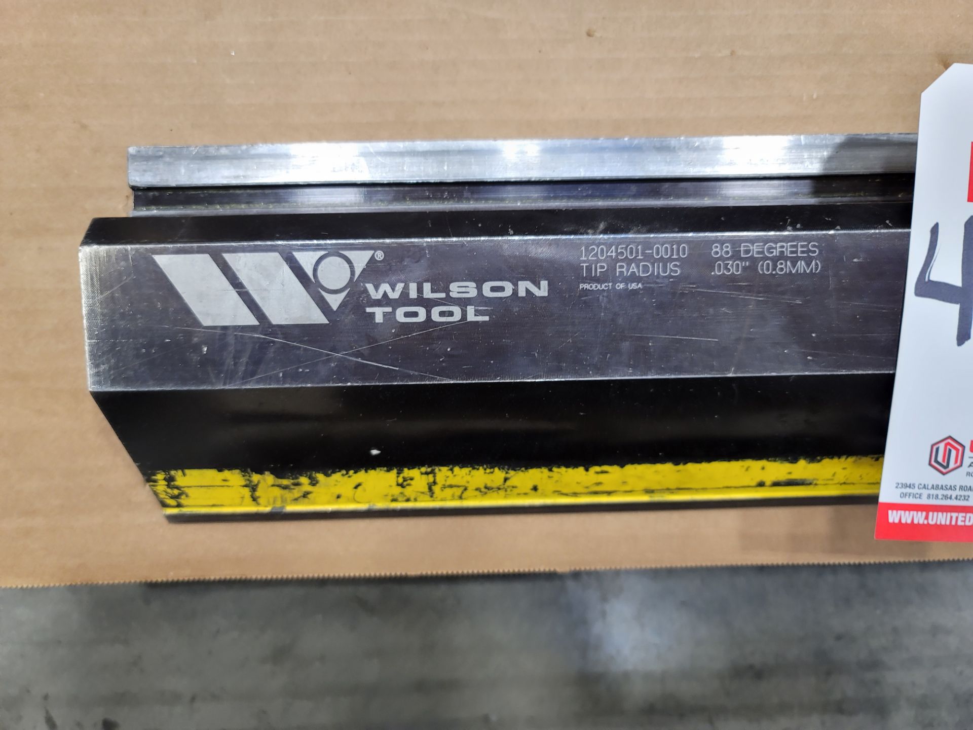 LOT - WILSON TOOL BRAKE DIES (SEE PHOTOS FOR SPECS)