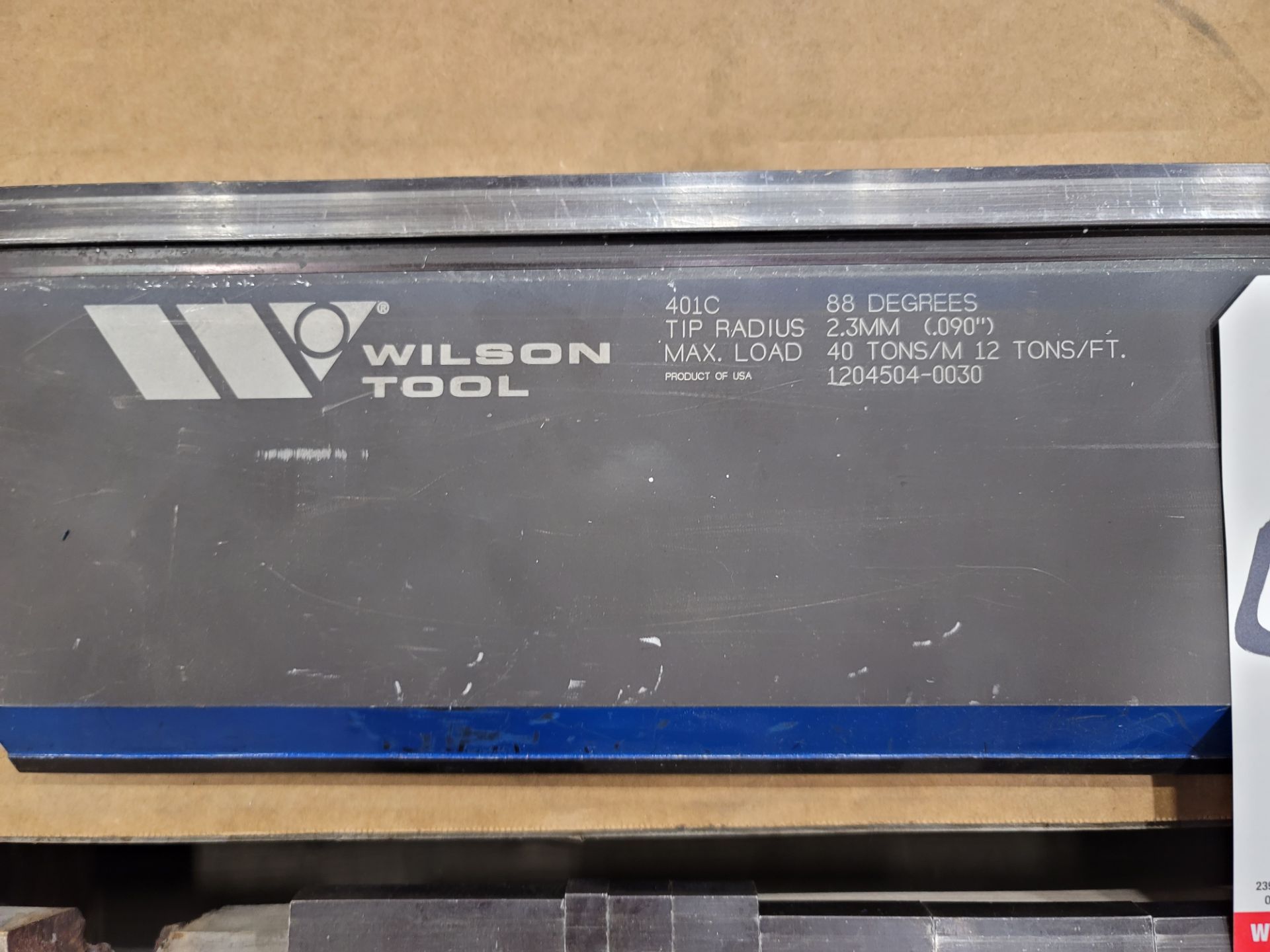 LOT - WILSON TOOL BRAKE DIES (SEE PHOTOS FOR SPECS)