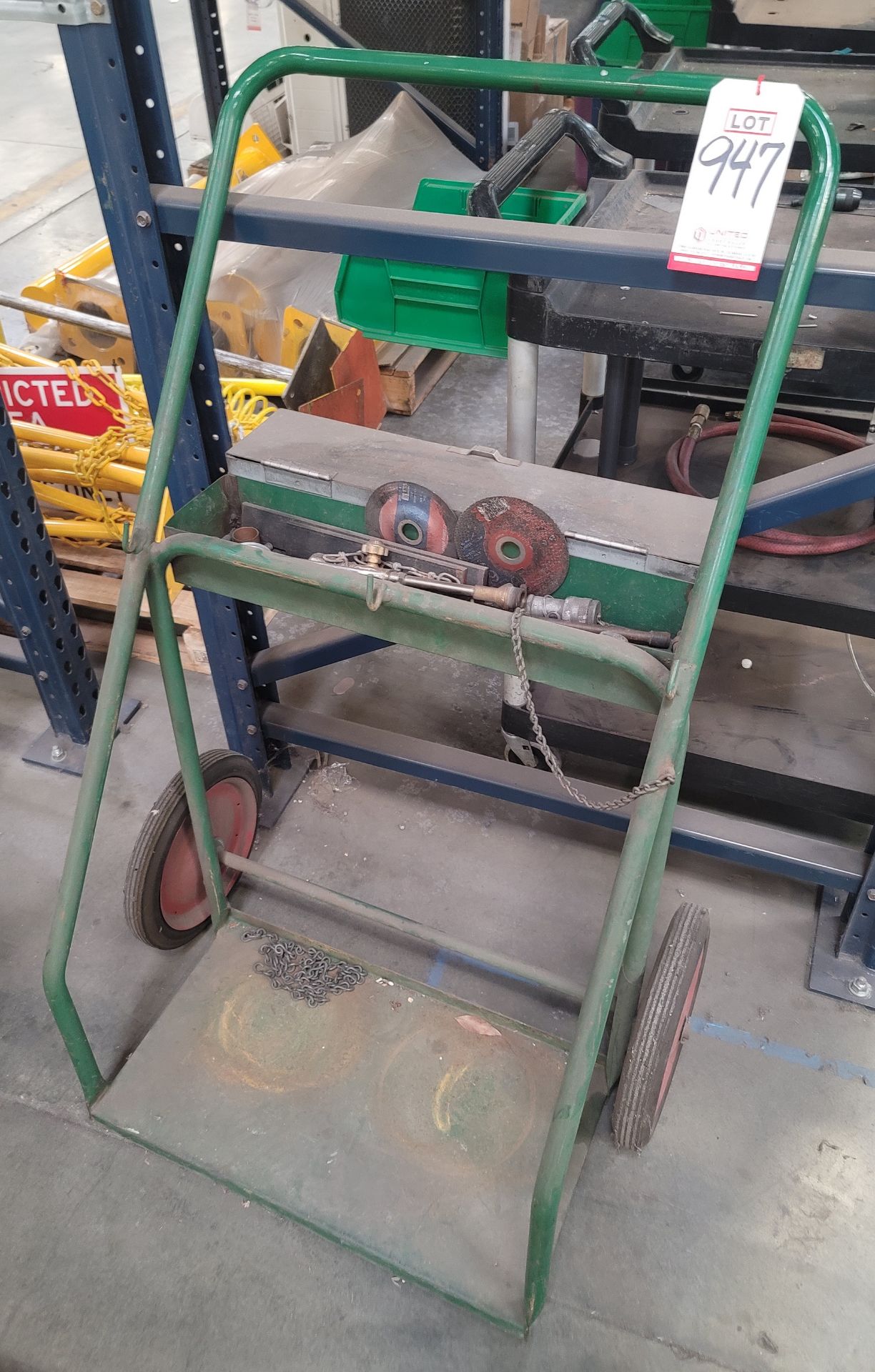 OXY-ACETYLENE WELDING CART, TANKS NOT INCLUDED