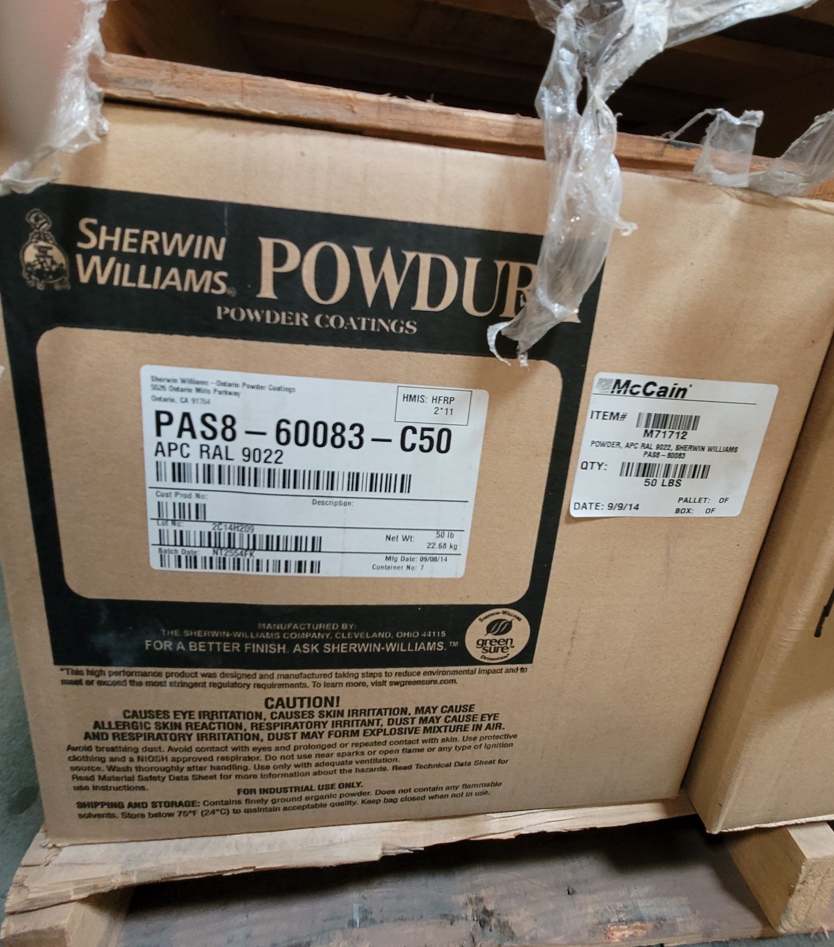 LOT - APPROX. (7) PALLETS OF POWDER COAT IN MISC COLORS - Image 11 of 11