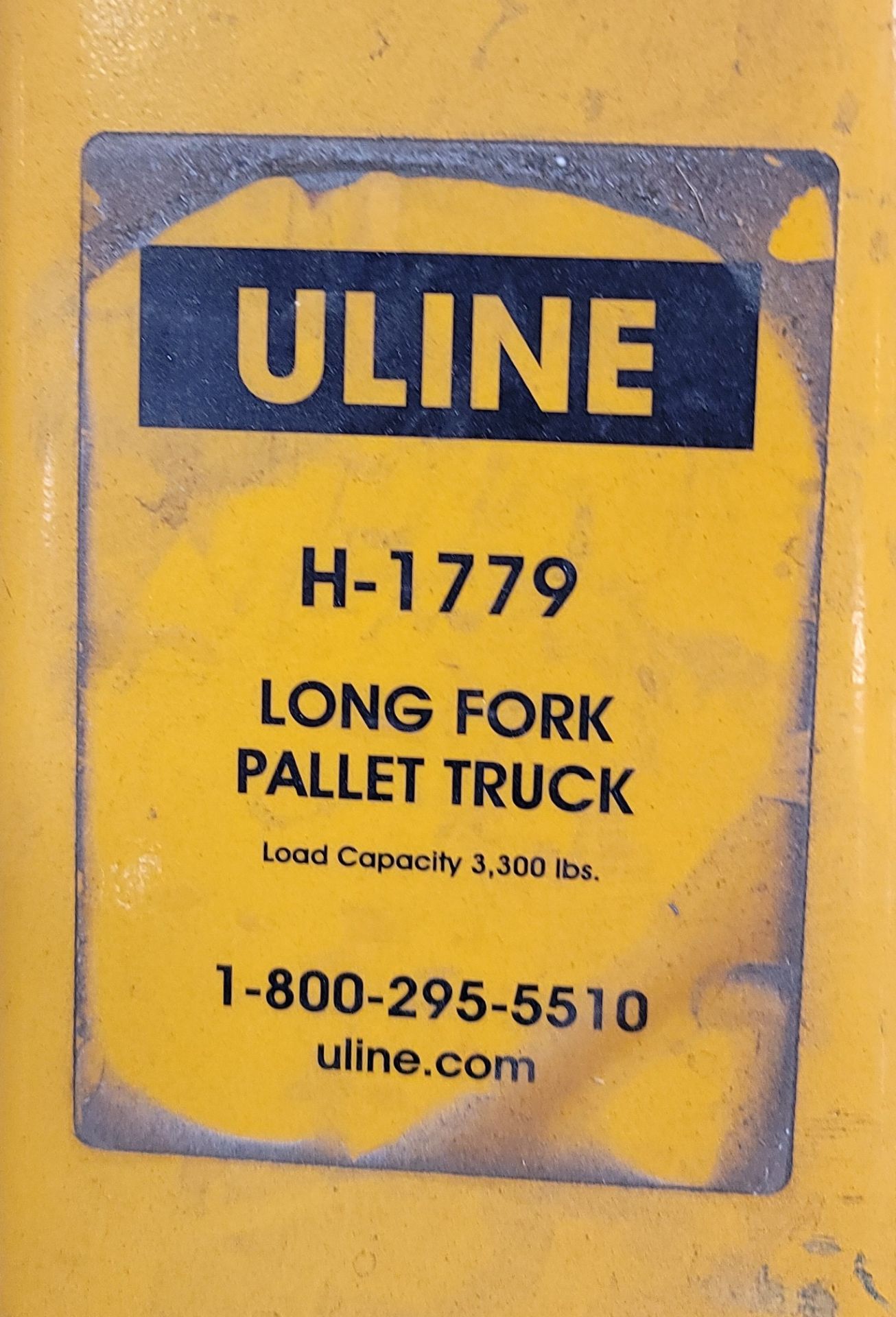 ULINE H-1779 LONG FORK PALLET JACK, 71" FORKS, 3,300 LB CAPACITY - Bild 2 aus 2