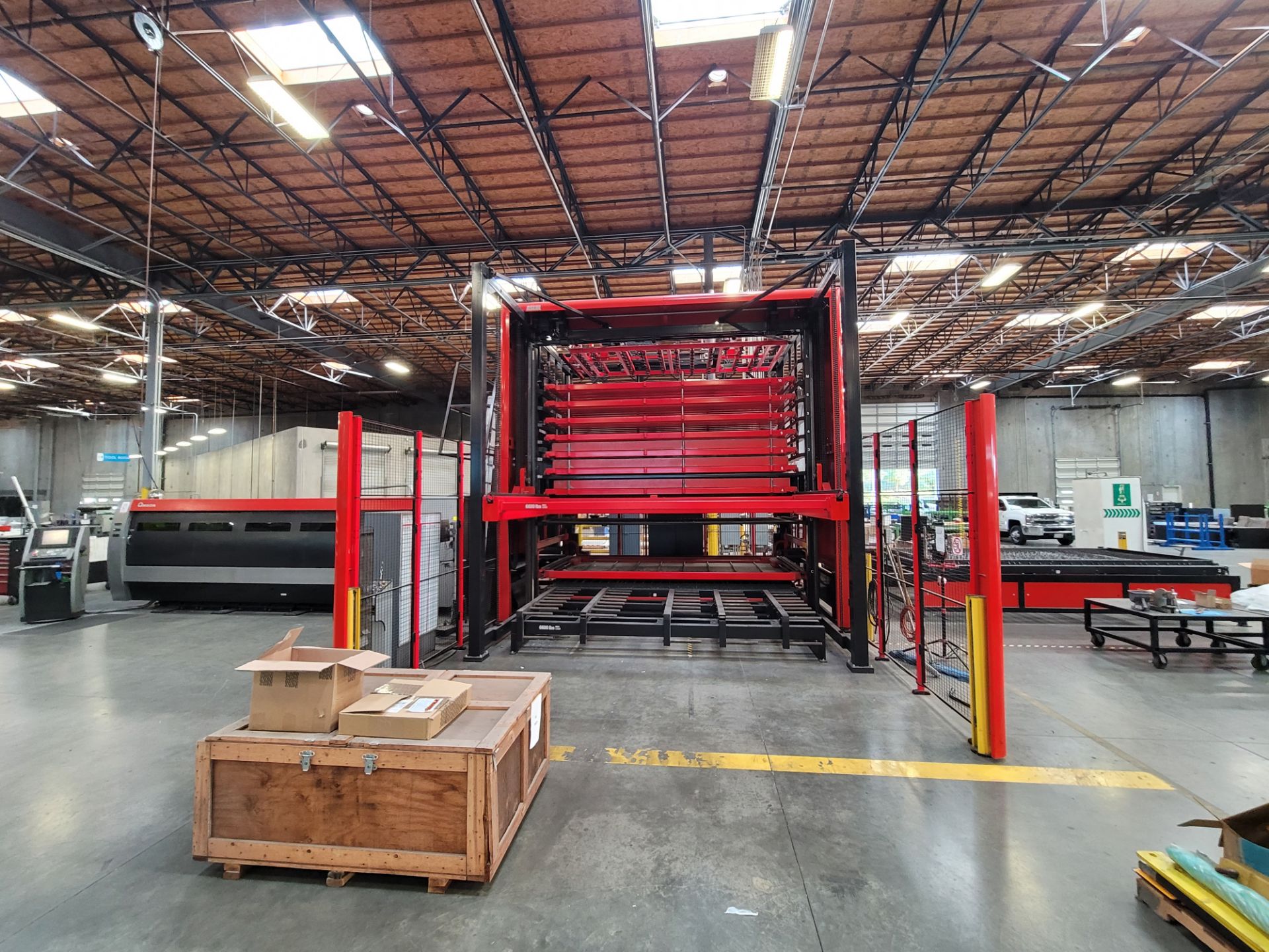 2014 AMADA FLCAJ 4020 FIBER LASER FABRICATION CELL, AMADA AJ4000 4.2 KW GEN 2 FIBER LASER, AMNC-F - Image 8 of 51