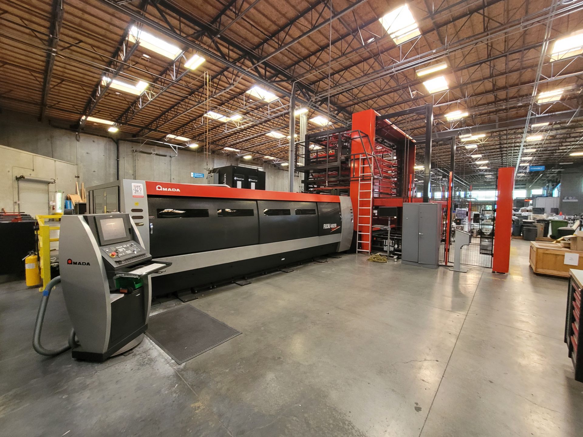 2014 AMADA FLCAJ 4020 FIBER LASER FABRICATION CELL, AMADA AJ4000 4.2 KW GEN 2 FIBER LASER, AMNC-F - Image 2 of 51