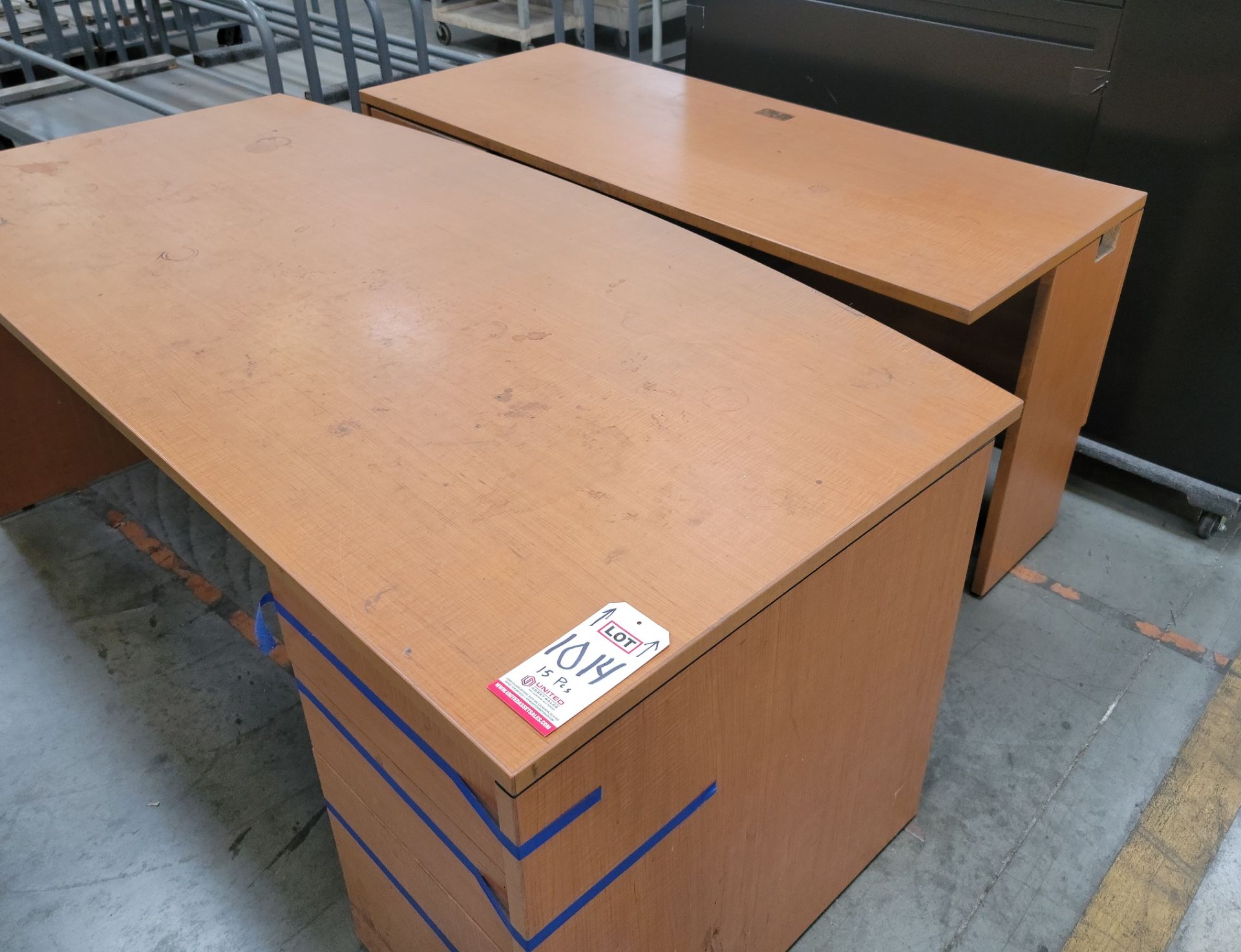 LOT - APPROX. (15) PIECES OF OFFICE FURNITURE