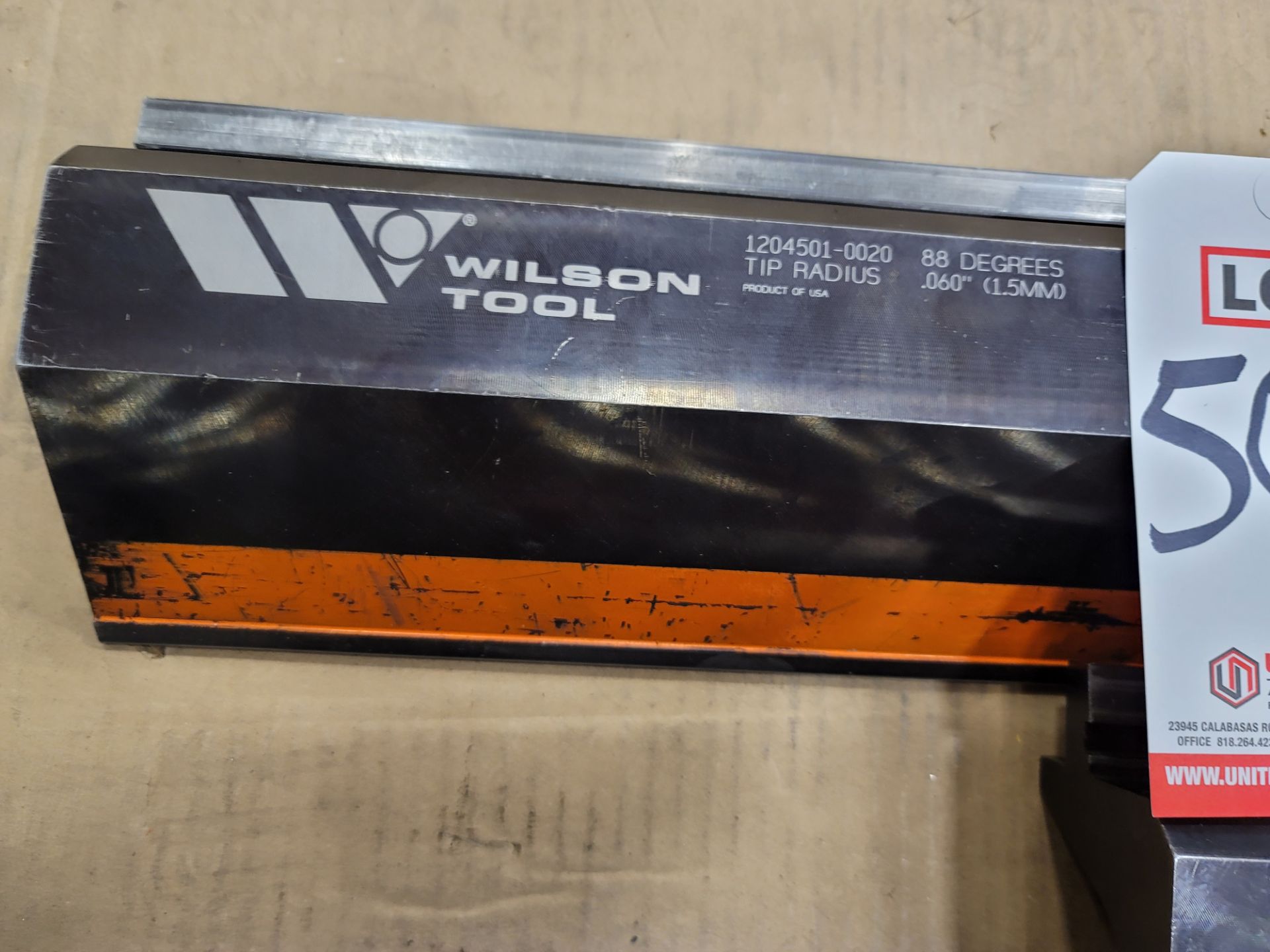 LOT - WILSON TOOL BRAKE DIES (SEE PHOTOS FOR SPECS)