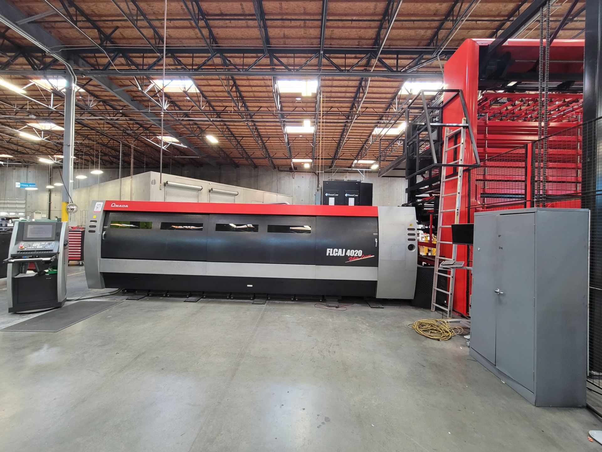 2014 AMADA FLCAJ 4020 FIBER LASER FABRICATION CELL, AMADA AJ4000 4.2 KW GEN 2 FIBER LASER, AMNC-F - Image 7 of 51