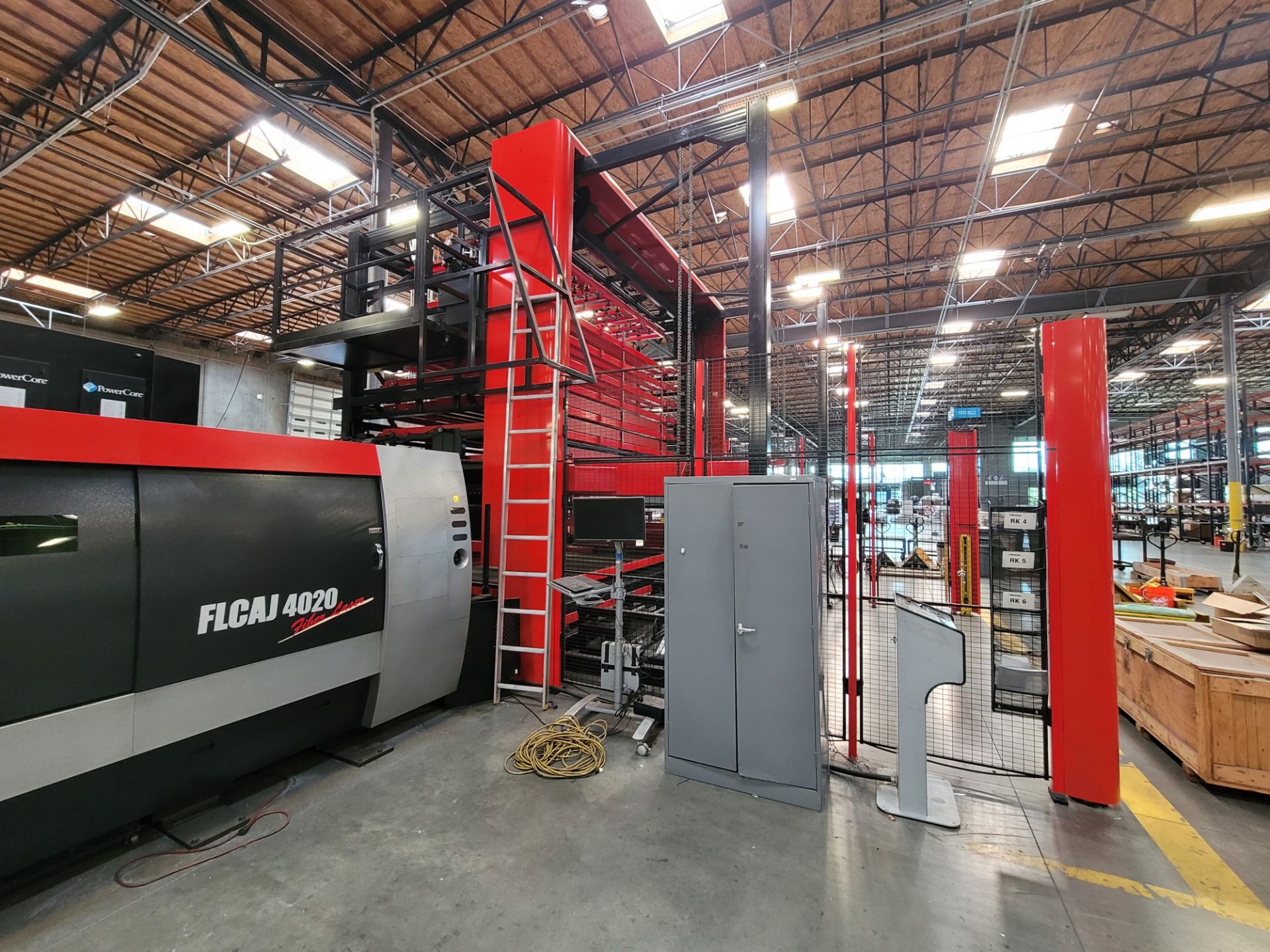 2014 AMADA FLCAJ 4020 FIBER LASER FABRICATION CELL, AMADA AJ4000 4.2 KW GEN 2 FIBER LASER, AMNC-F - Image 9 of 51