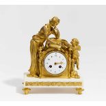 PENDULE MIT VENUS UND AMOR STIL LOUIS XVI.