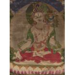 THANGKA OF THE WHITE TARA.