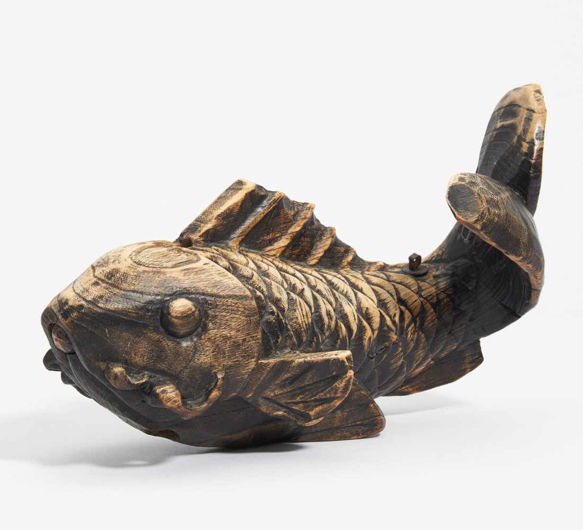 KETTLE HOOK (JIZAI KAGI) IN THE SHAPE OF A CARP.