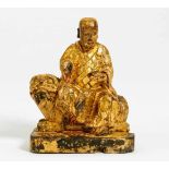 KSITIGARBHA AS MONK SITTING ON LION.