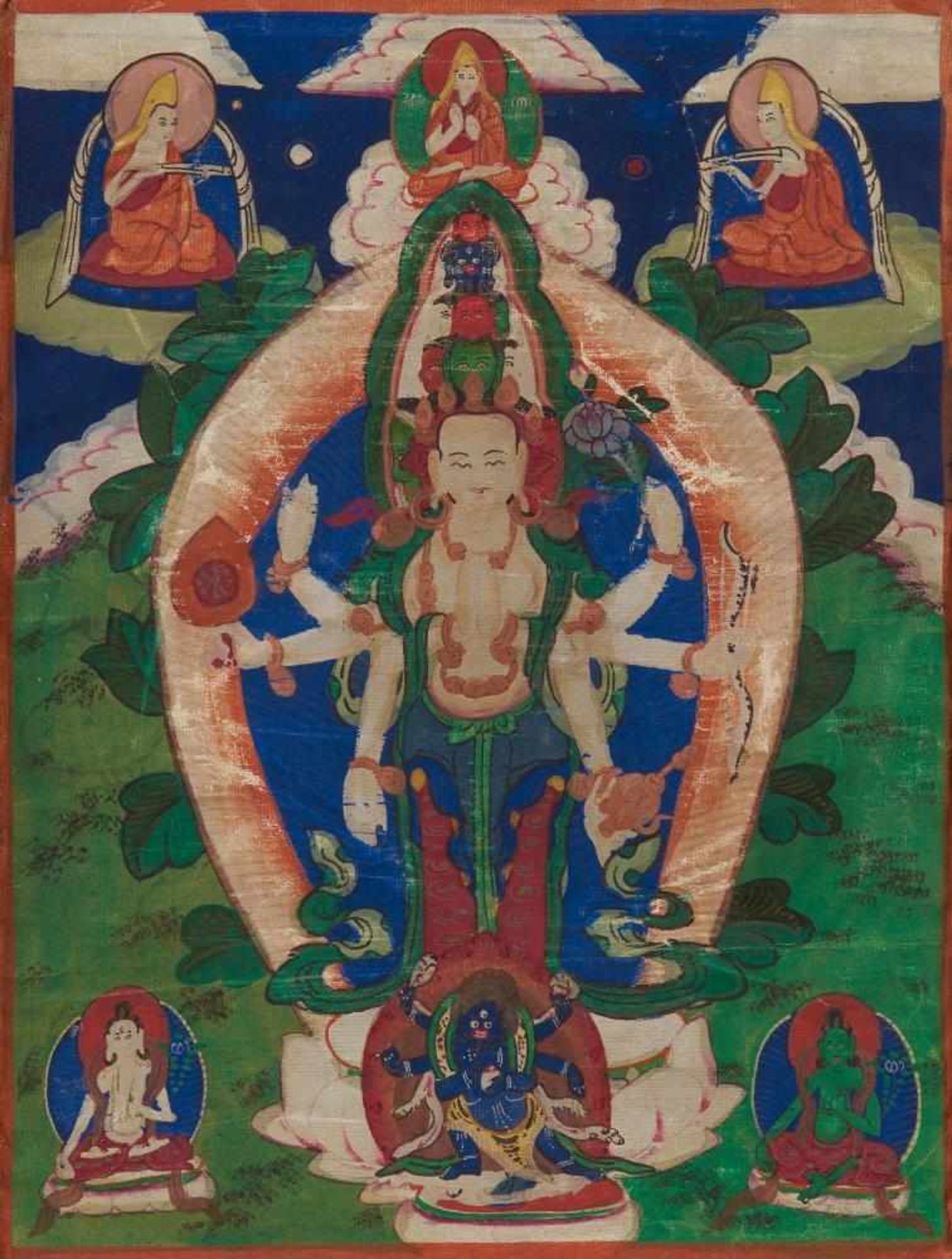 THANGKA OF THE WHITE TARA. - Bild 2 aus 2