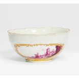 PORCELAIN BOWL WITH LANDSCAPE.