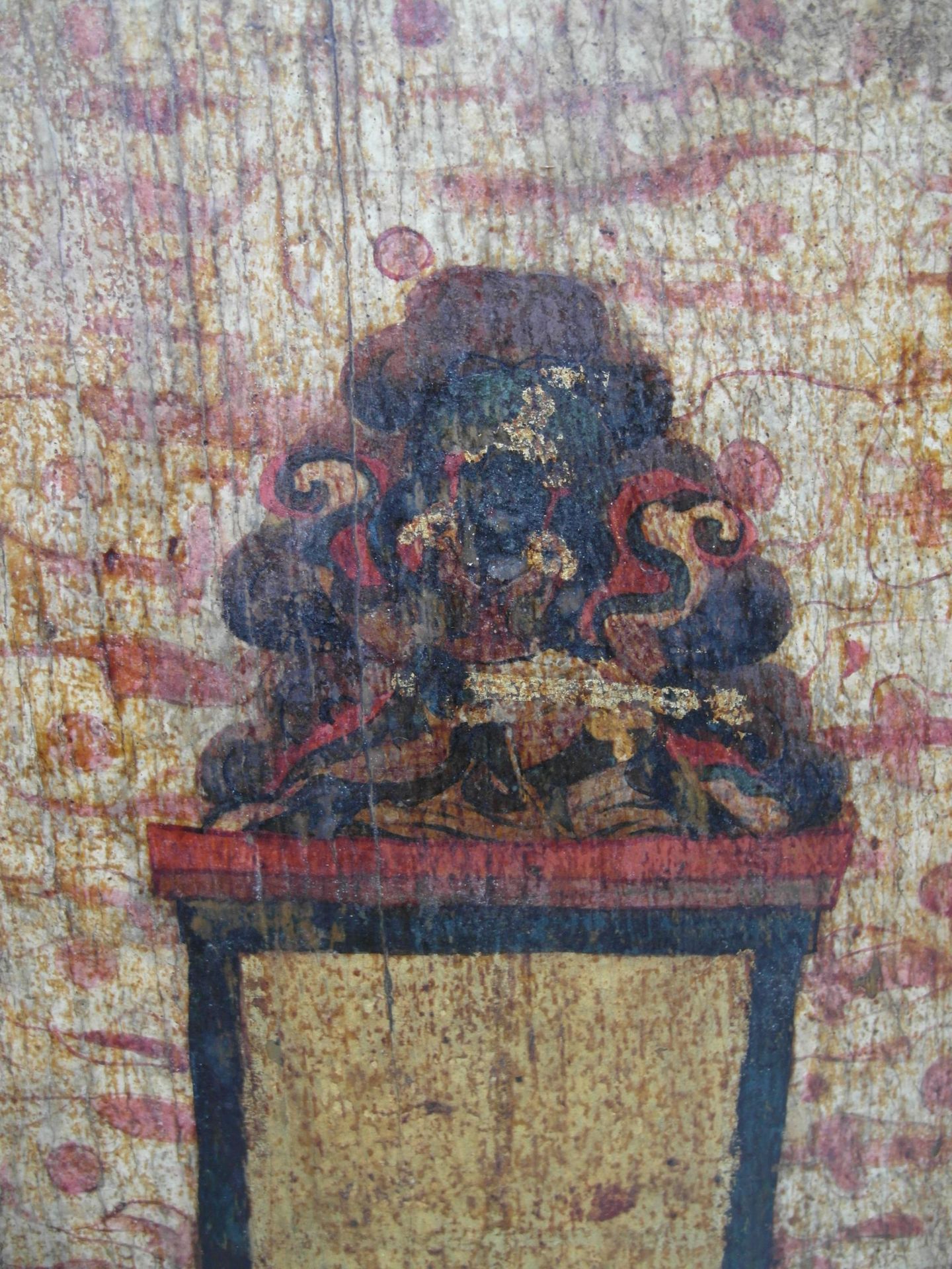 VERY RARE TANTRIC STORAGE CONTAINER - TORMA KANG. Origin: Tibet. Date: 17th/18th c. Technique: - Bild 12 aus 12