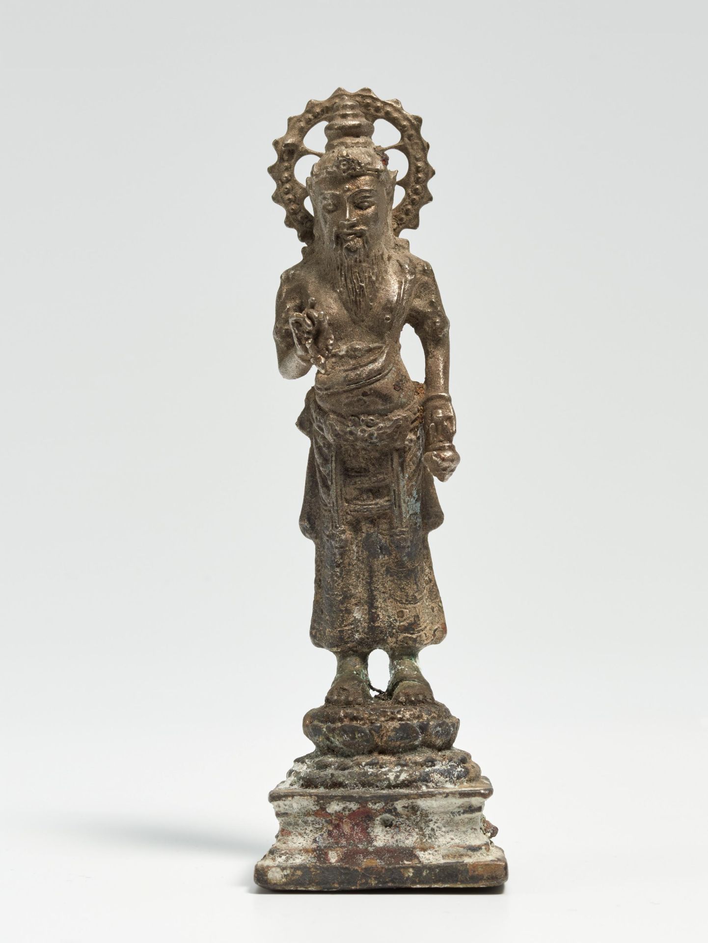 SMALL FIGURE OF THE BRAHMAN PRIEST AGASTYA. Origin: Indonesia. Central Java. Date: 10th-11th c. - Bild 2 aus 6