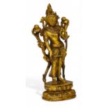 BODHISATTVA PADMAPANI. Origin: Tibet. Date: Sculpture in Pala style. Technique: Bronze with