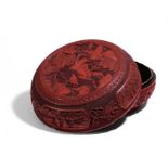 IMPORTANT BOX WITH RED CARVED LACQUER. Origin: China. Dynasty: Qing dynasty. Date: 18th c.