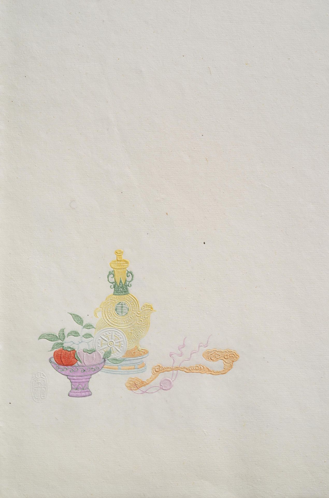 Title: Collection of letter paper - "Beijing jianpu". Origin: China. Technique: Rongbaozhai, - Bild 3 aus 3
