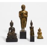 FOUR SMALL BUDDHA. Origin: Thailand. Dynasty: Sukhothai and Ayutthaya style. Date: 16th-18th c.