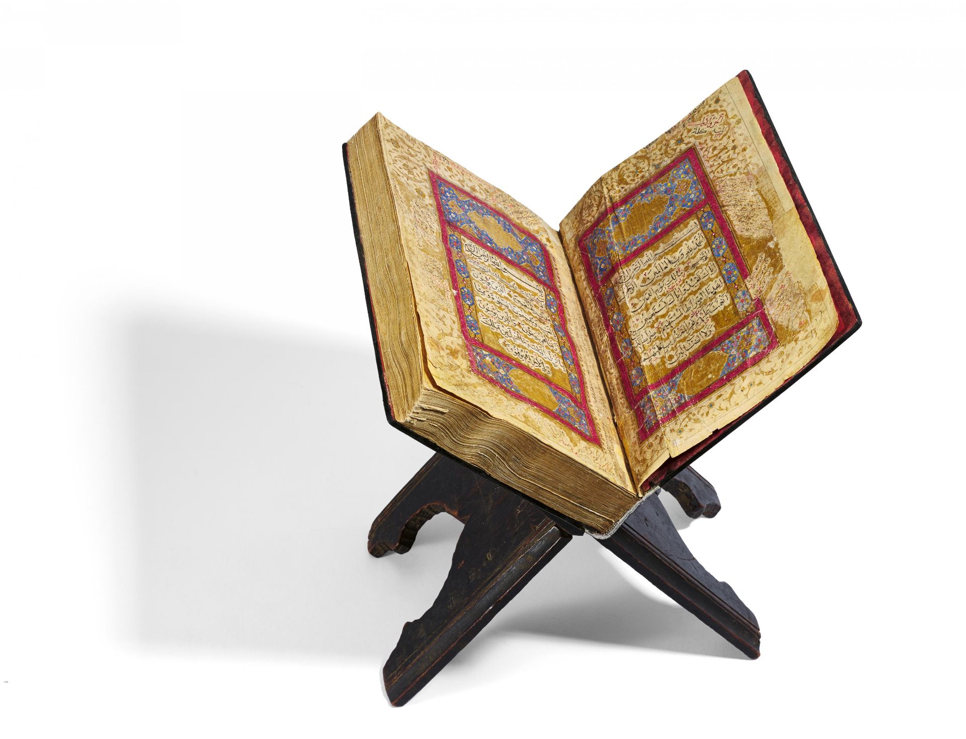 IMPORTANT AND SPLENDID QURAN. Origin: Iran/Persia. Date: Dated 1711 (later attributed). Technique: