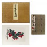 TWO ALBUMS OF QI BAISHI. Origin: China. Maker/Designer: Rongbaozhai, Beijing. Technique: Color