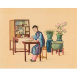 CHINESE MINIATURES FROM THE LIFE OF A CHINESE LADY. Origin: Austria. Vienna. Date: 1924. Maker/