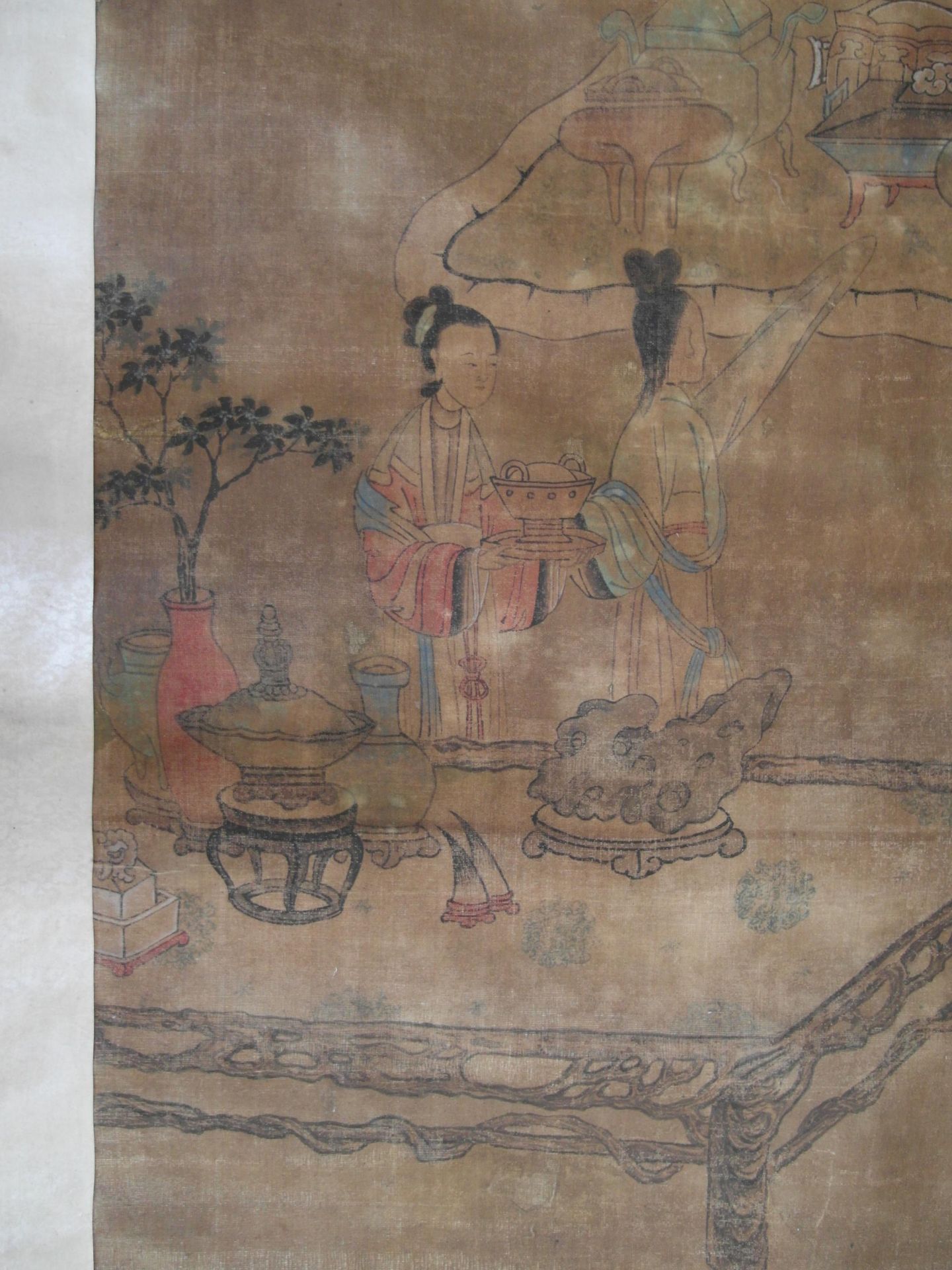 ZHANG, CHONGMing painter, active in the 17th cSCHOLARS APPRAISING ANTIQUES AND ART. Origin: China. - Bild 7 aus 17