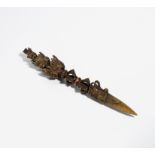 Title: Ritual dagger Vajrakila Phurbu. Origin: Nepal/Tibet. Measurement: 1668g, L.45cm. Condition