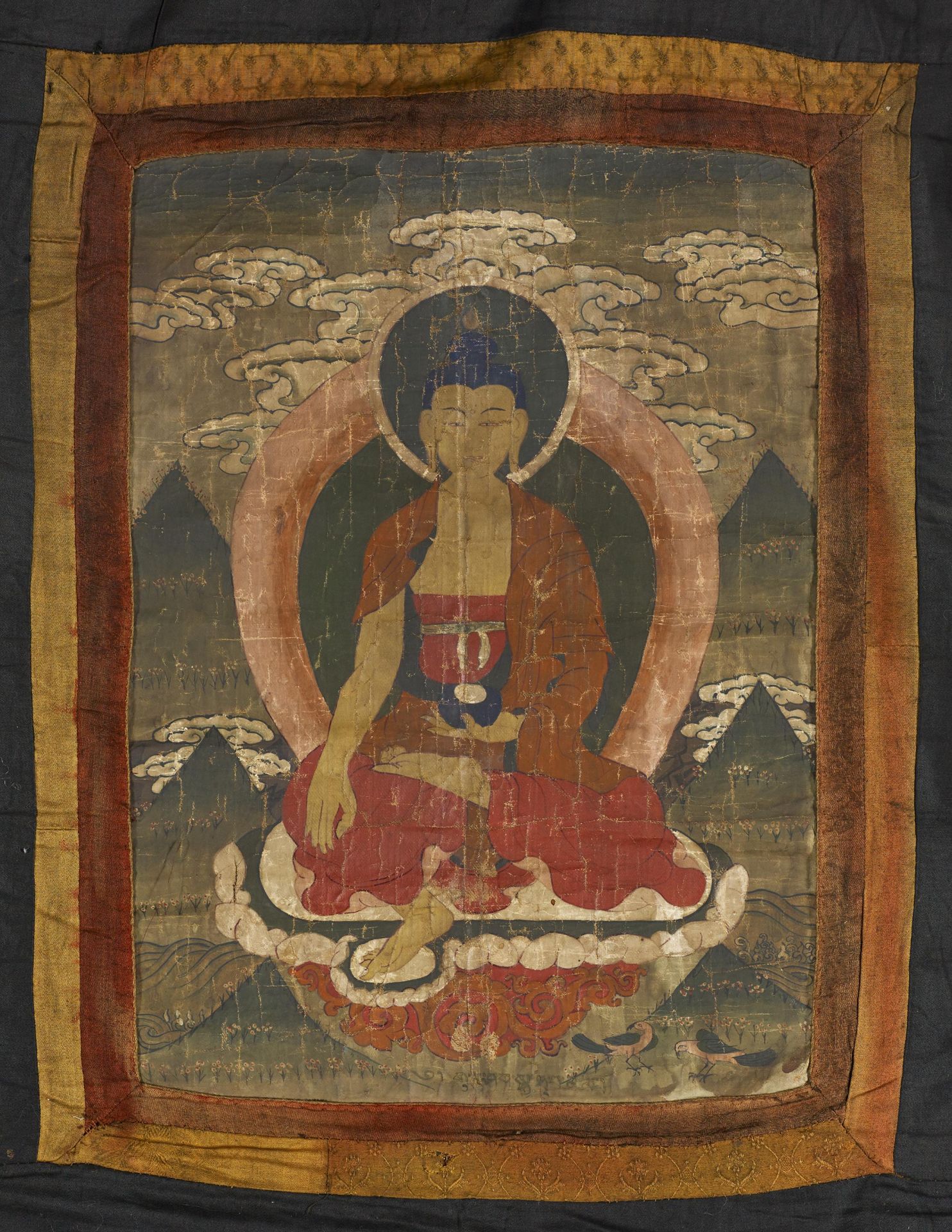 RARE SET OF FOUR THANGKA WITH EMANATIONS OF PADMASAMBHAVA (GURU RINPOCHE). Origin: Tibet. Date: 18th - Bild 7 aus 26