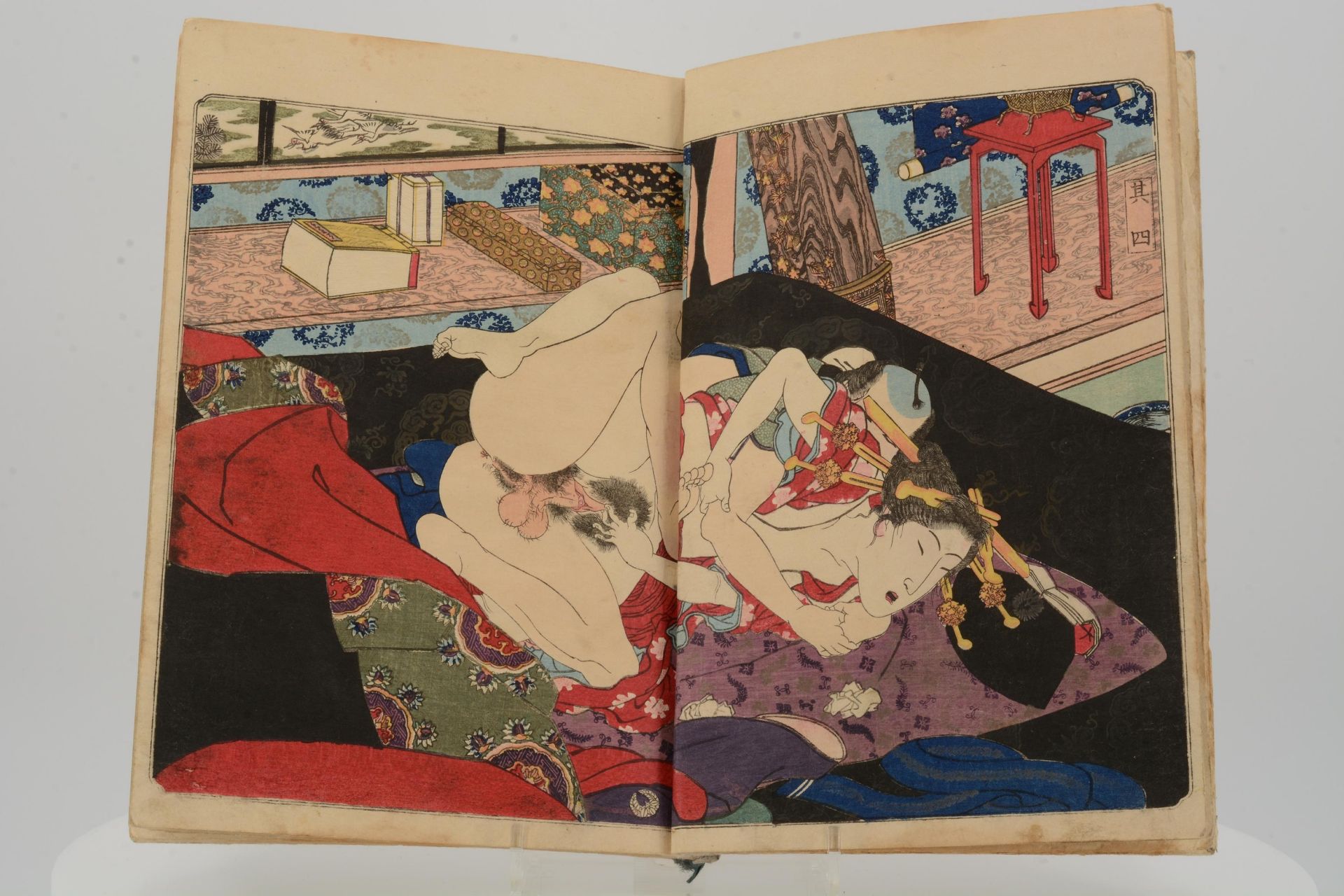 UTAGAWA, KUNISADA I.1786 - 1865SHUNGA EHON. ENSHI GOYU YOJÔ. BOOK 1 (SETSU). Origin: Japan. Dynasty: - Bild 6 aus 18