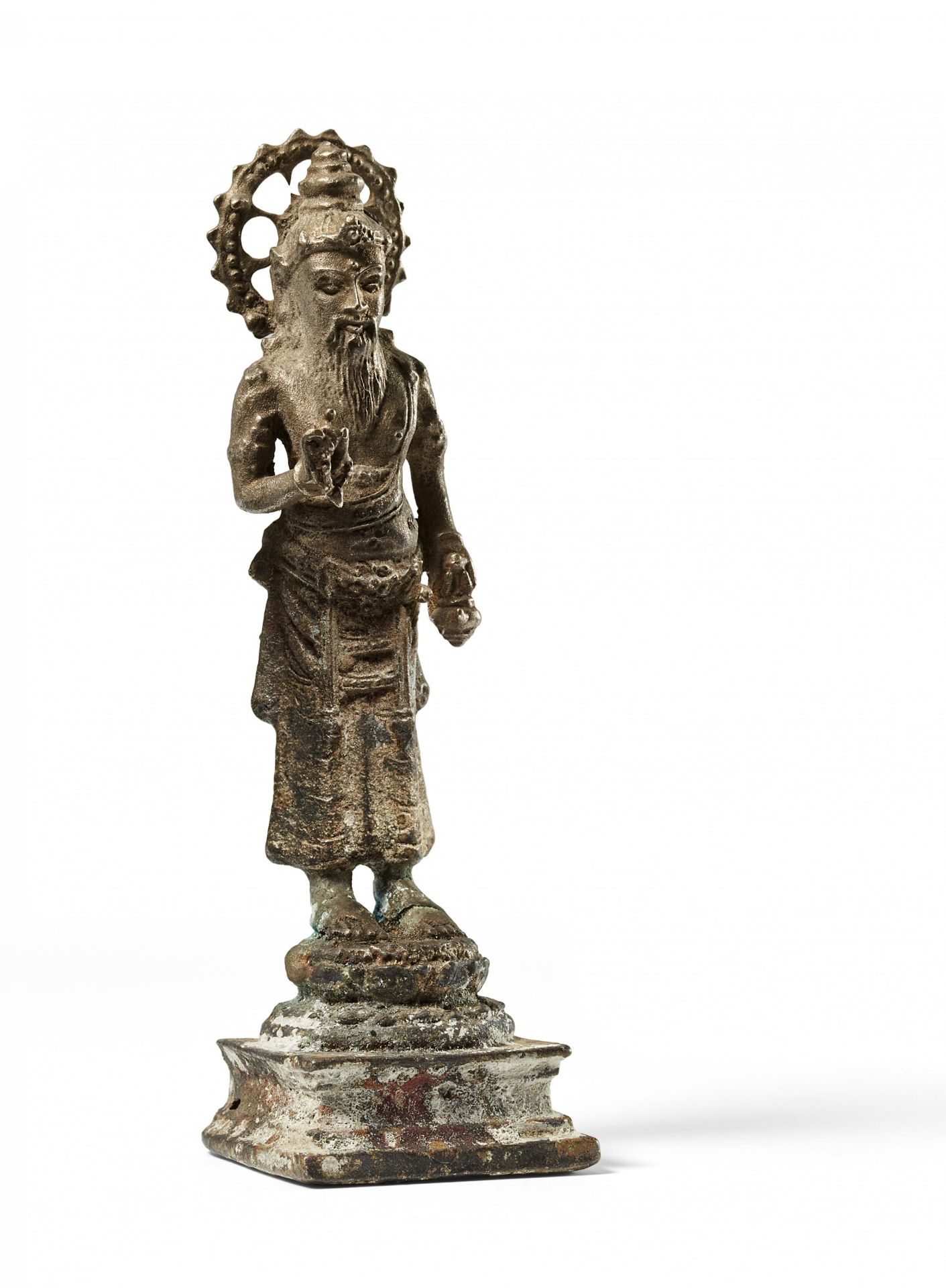 SMALL FIGURE OF THE BRAHMAN PRIEST AGASTYA. Origin: Indonesia. Central Java. Date: 10th-11th c.