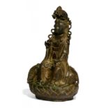 GUANYIN ON ELEPHANT. Origin: China. Dynasty: In the style of the early Ming dynasty, but later.
