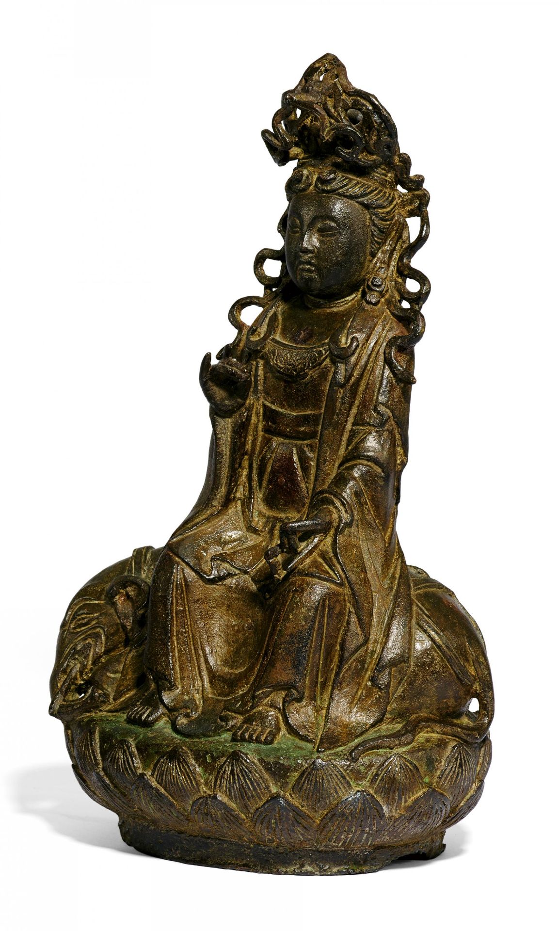 GUANYIN ON ELEPHANT. Origin: China. Dynasty: In the style of the early Ming dynasty, but later.