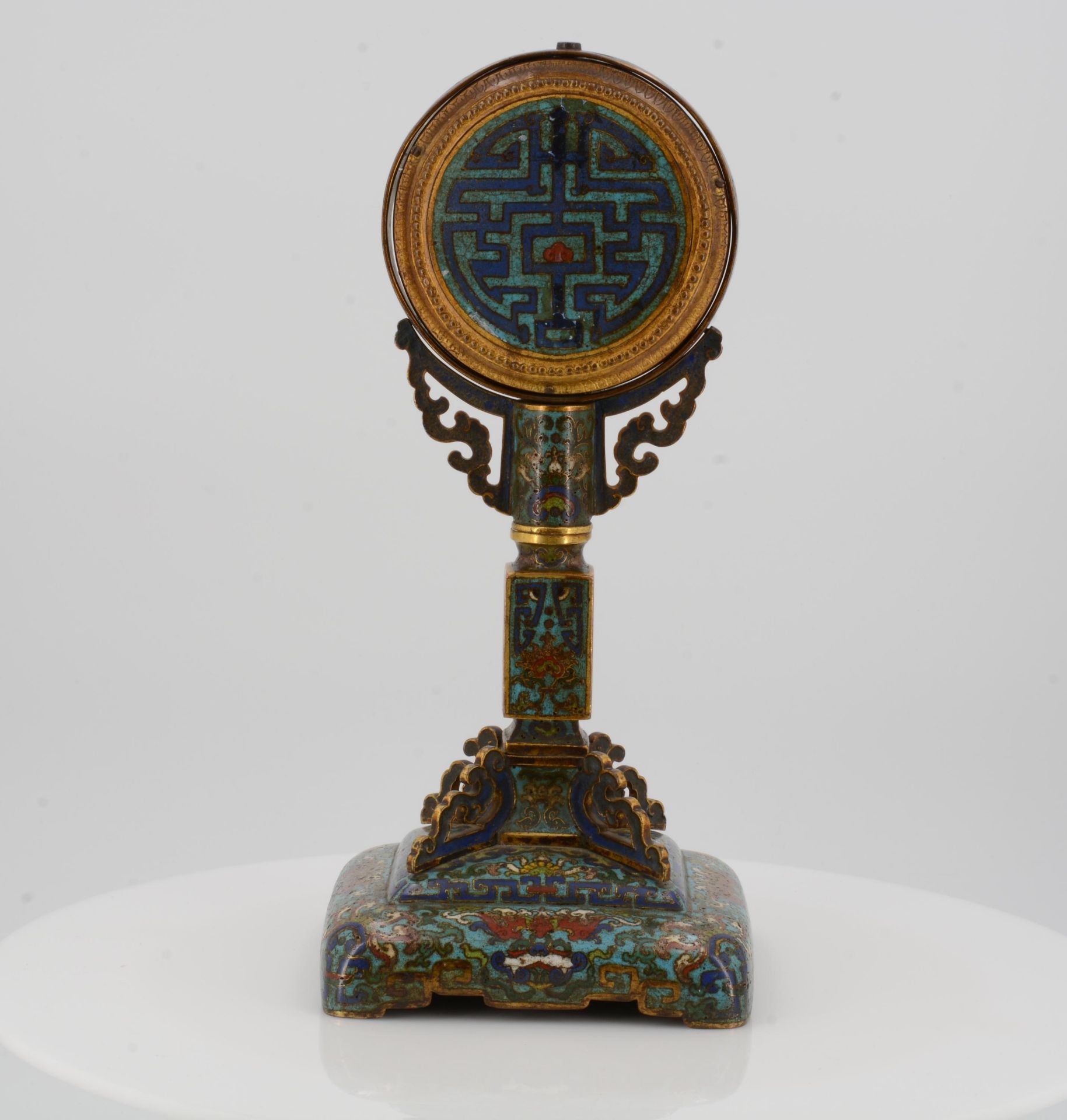 ALTAR DECORATION IN THE SHAPE OF A REVOLVING DRUM. Origin: China. Dynasty: Qing dynasty. Date: - Bild 3 aus 15
