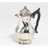 SILVER MOCCA POT WITH WOODEN HANDLE. Osnabrück. Date: Around 1770's. Maker/Designer: Probably