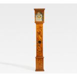 BAROQUE WALNUT WOOD LONGCASE CLOCK WITH ACORN WOOD INLAYS. Hechingen. Date: Around 1730-50. Maker/