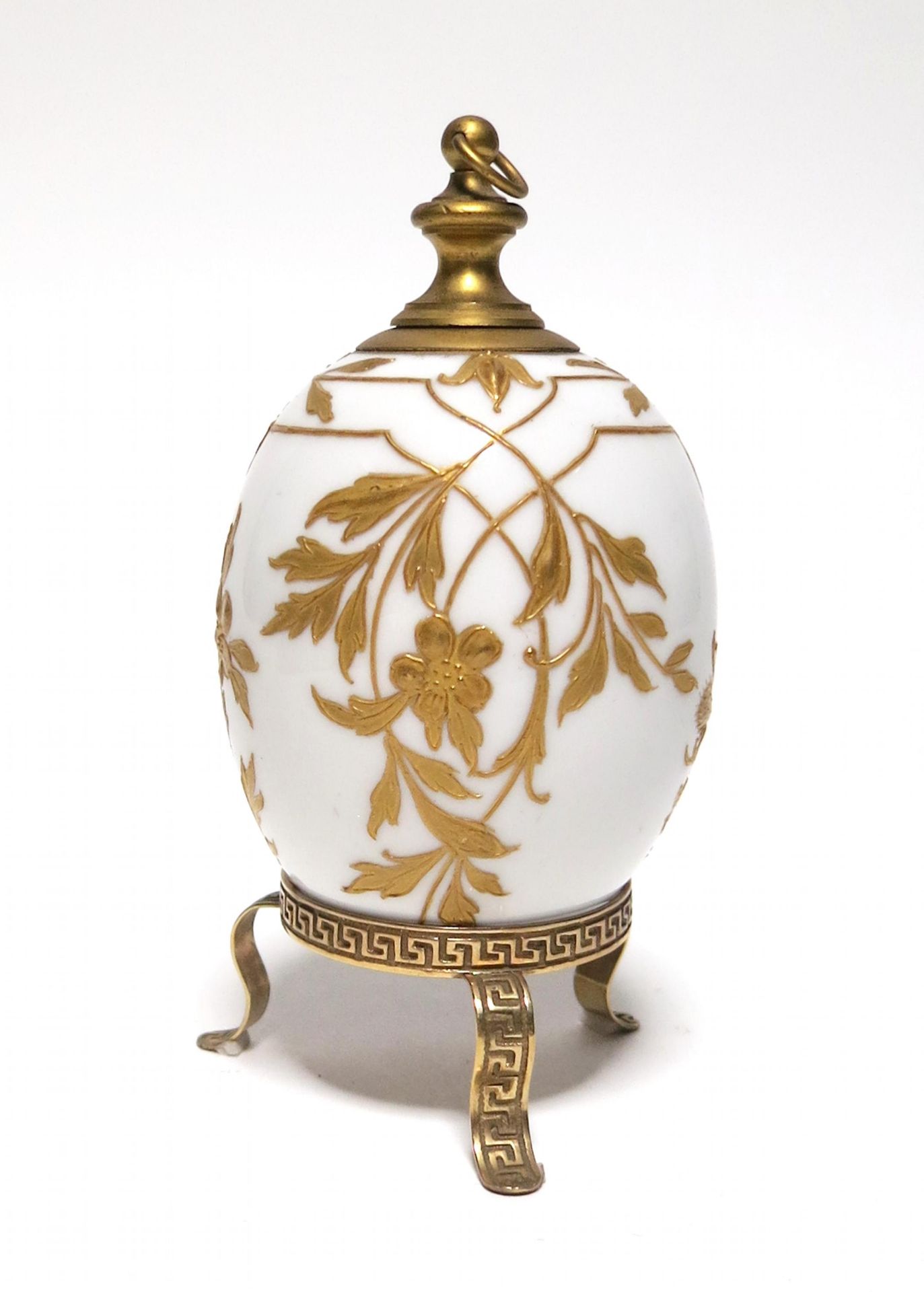 PORCELAIN EASTER EGG FLACON WITH VEDUTA OF THE BERLIN CITY PALACE. KPM. Berlin. Date: 19th - Bild 3 aus 4