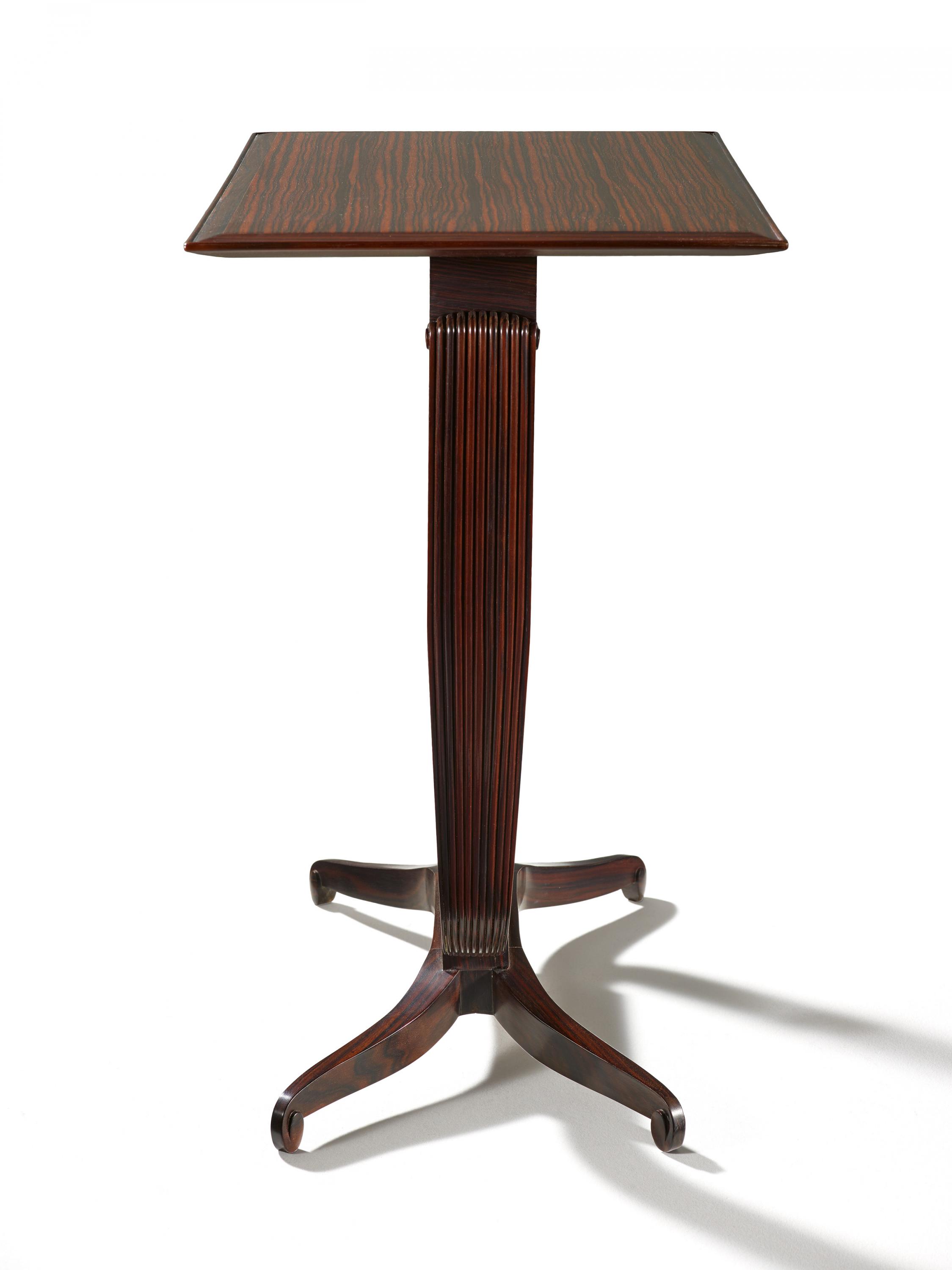 PAIR OF MACASSAR EBONY ART NOUVEAU SIDE TABLES OF MUSEUM-LIKE QUALITY, BLOCH MODEL. Ruhlmann, - Image 3 of 5