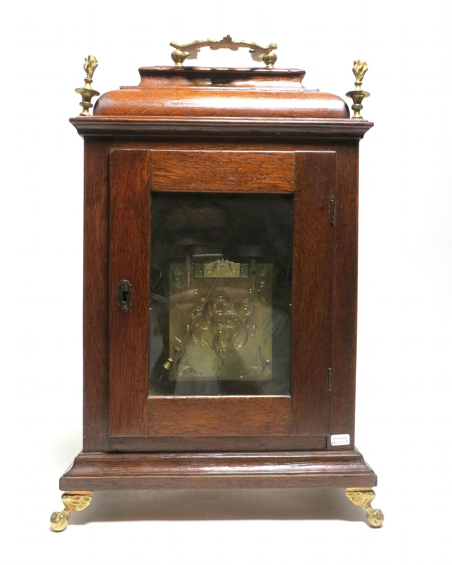 ROCOCO OAKWOOD TABLE CLOCK. Vienna. Date: Around 1775-80. Maker/Designer: Benedikt Schiessel. - Bild 4 aus 8