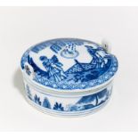 PORCELAIN BUTTER DISH WITH CHINESE WOMEN IN A GARDEN. Meissen. Date: Around 1760/1770. Technique: