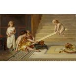 COOMANS, JOSEPH1816 Brussels - 1889 Boulogne-sur-SeineTitle: Playing Children in Antique Interior.