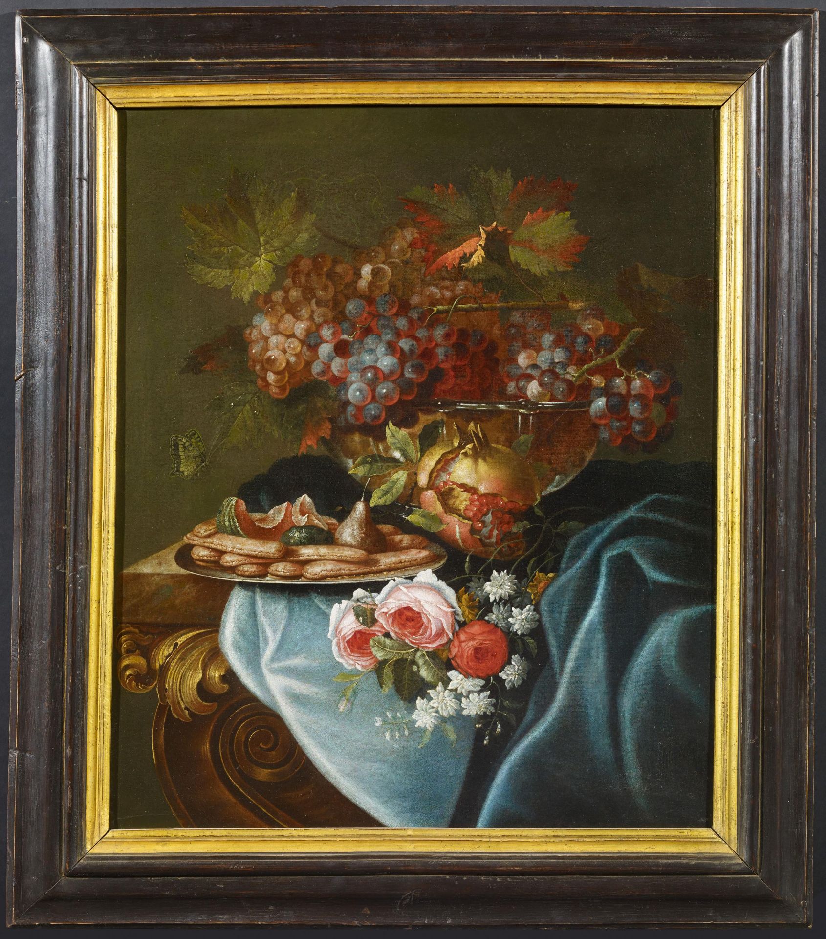 PFEILER, MAXIMILIAN1656 Prague - 1746 (?)Title: Magnificent Still Life with Grapes, Pomegranate, - Bild 2 aus 3