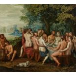 DUTCH MASTER17th C.Title: Divine Banquet at the Wedding of Peleus and Thetis. Technique: Oil on