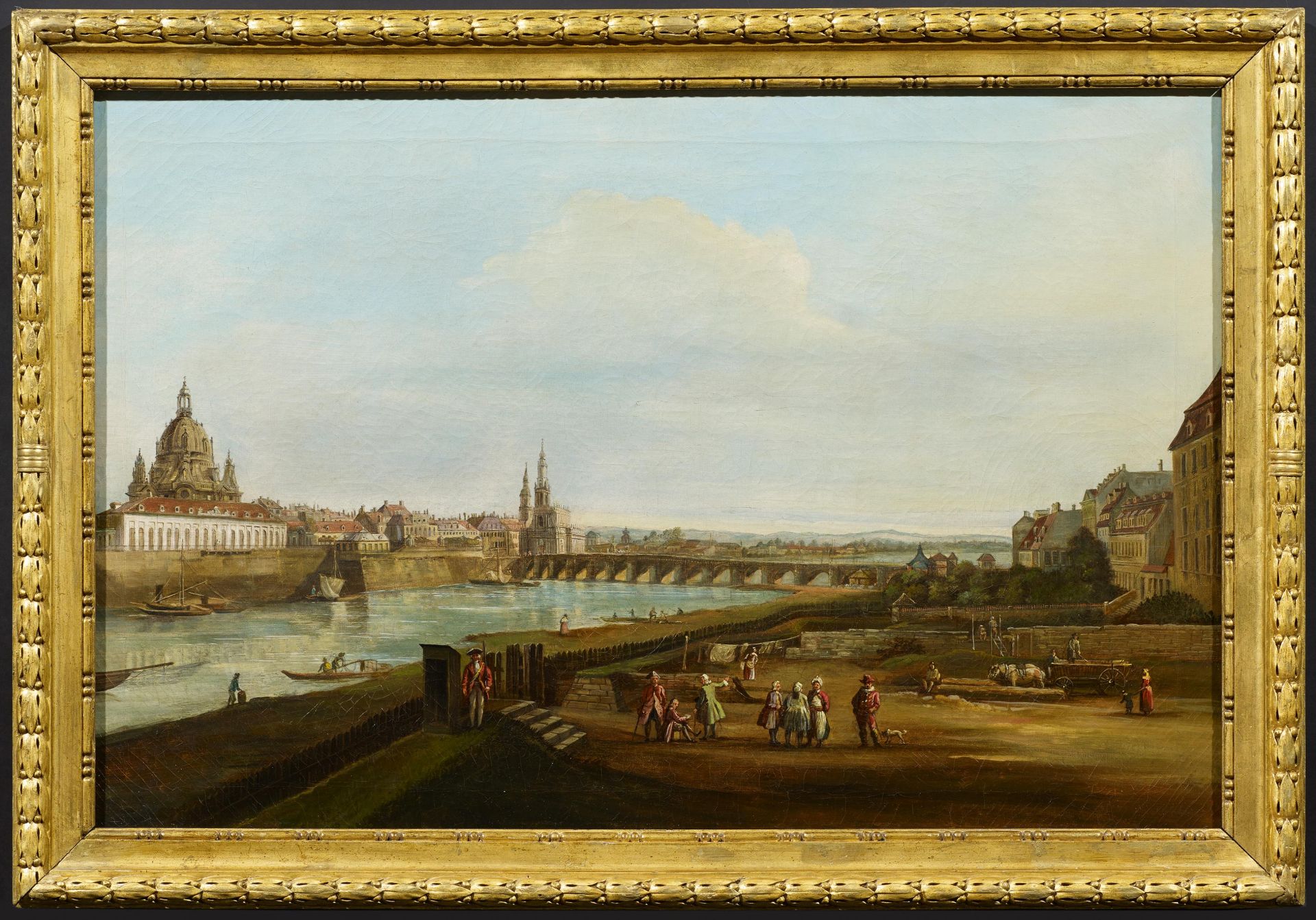 BELLOTO, BERNARDO('called Canaletto')1721 Venice - 1780 WarsawFollower 19th C.Title: Dresden. View - Bild 2 aus 3