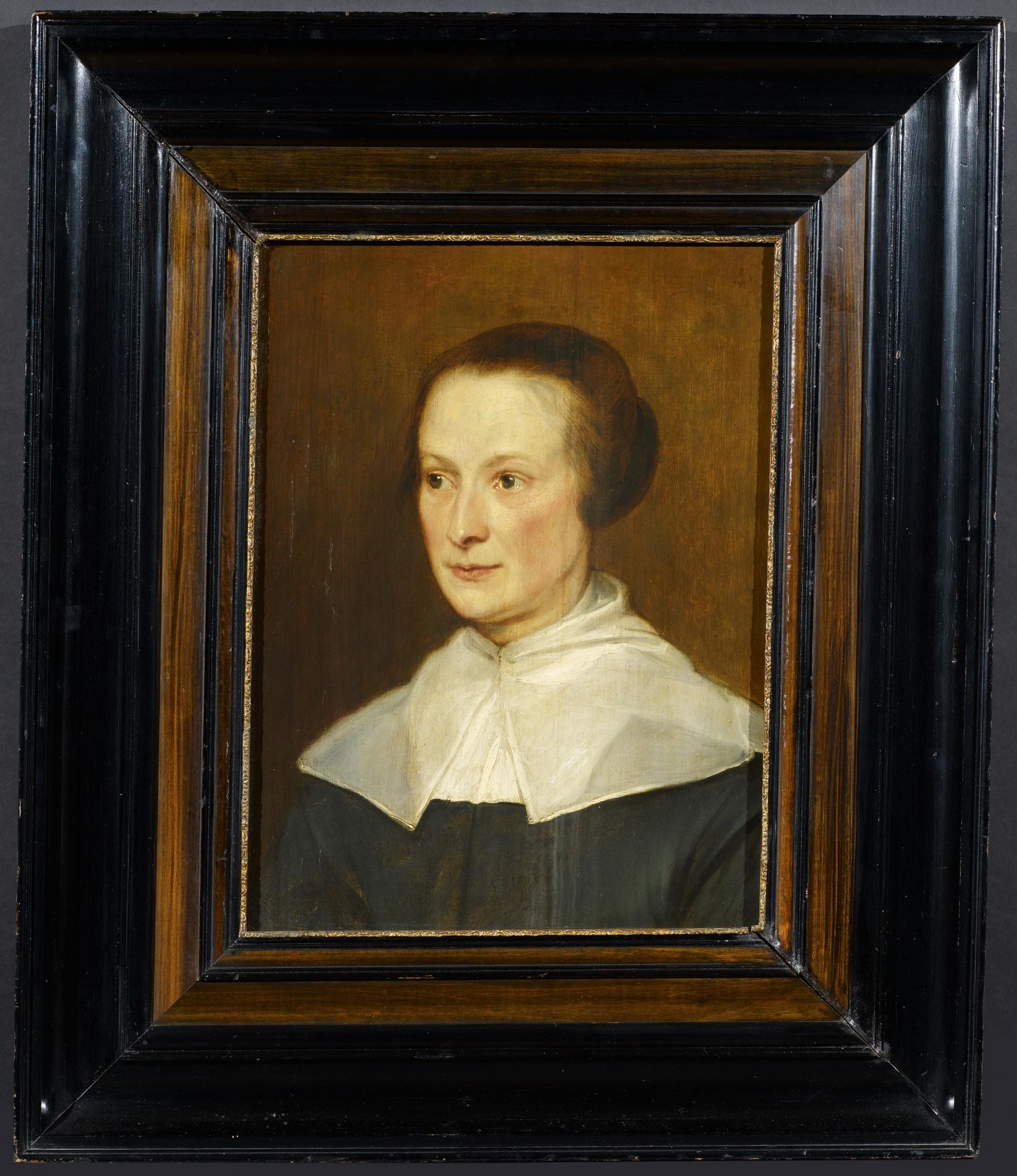 FLEMISH MASTERca. 1650Title: Portrait of a Lady. Technique: Oil on wood. Mounting: Parqueted. - Image 2 of 3