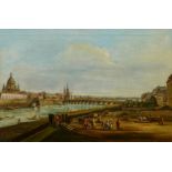 BELLOTO, BERNARDO('called Canaletto')1721 Venice - 1780 WarsawFollower 19th C.Title: Dresden. View