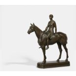 TUAILLON, LOUISBerlin 1862 - 1919Title: Amazon on Horseback. Technique: Bronze. Height: 57cm.