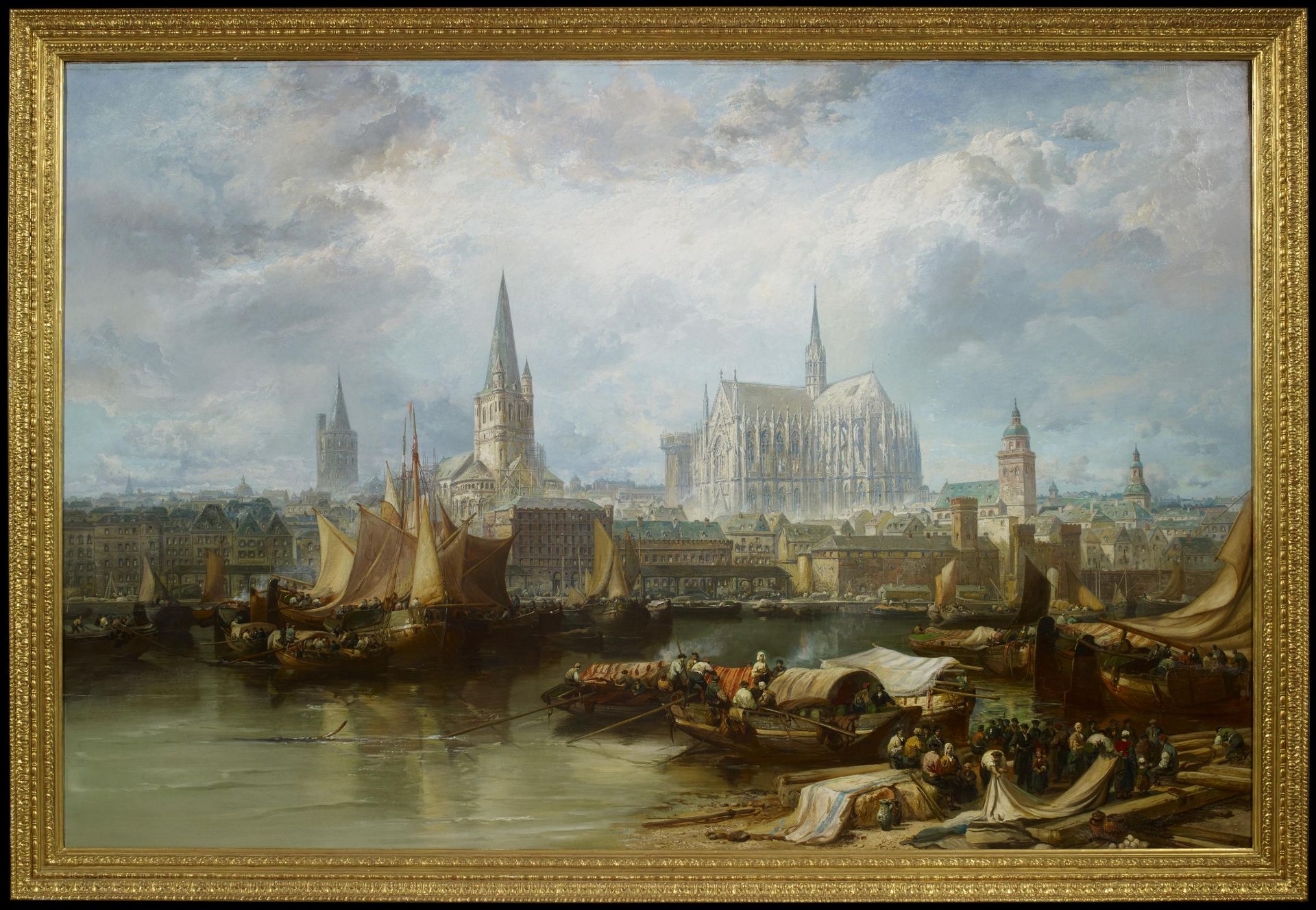 WEBB, JAMESca. 1825 - 1895 LondonTitle: View of Cologne with the Unfinished Cathedral. Date: 1870. - Image 2 of 7